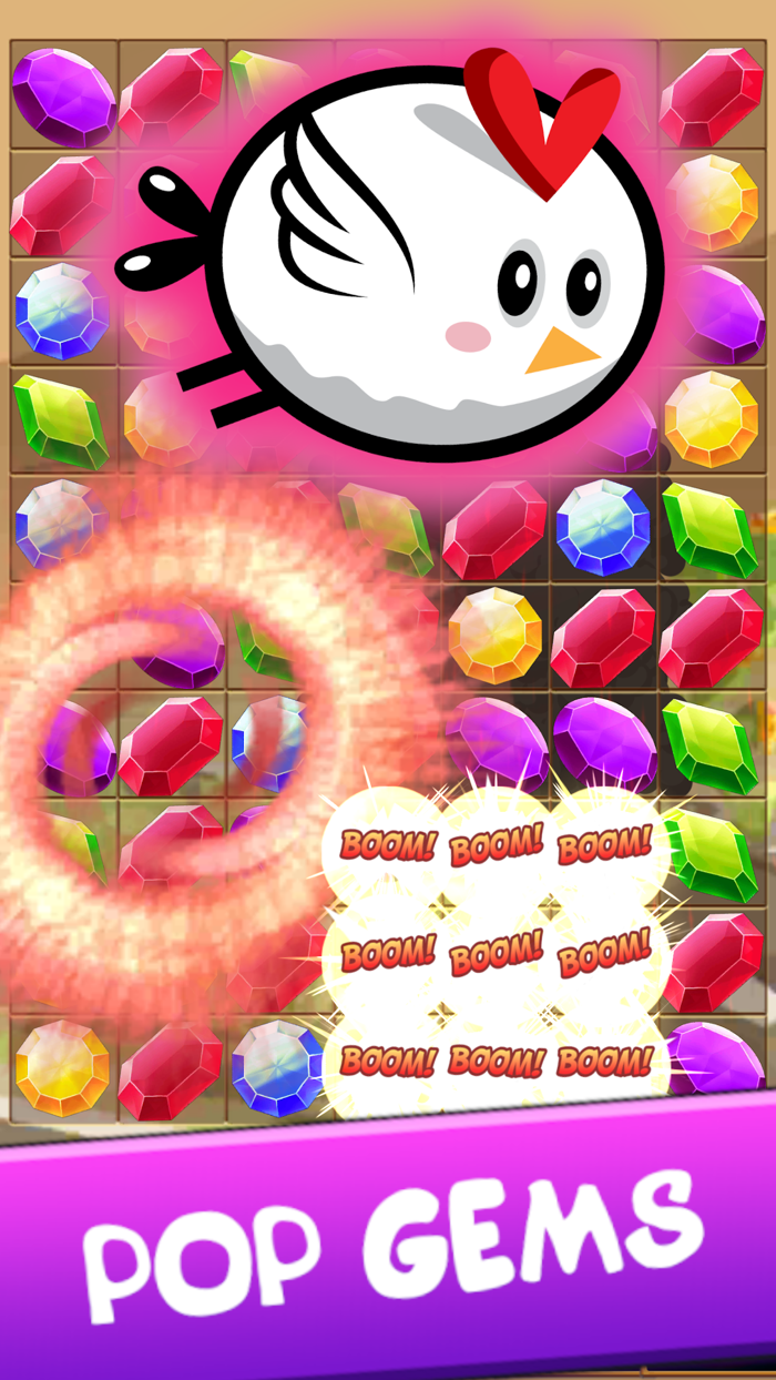 Birds Candy Jewels Gems Match