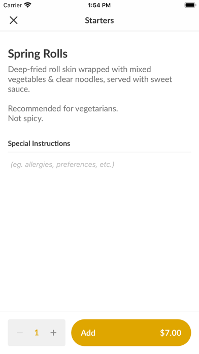Samui Thai Cuisine Screenshot