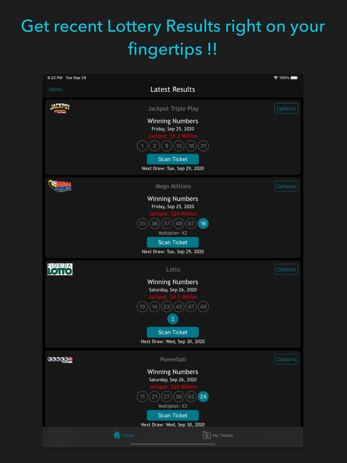 Florida Lottery Scan and Results