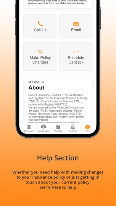 Riviera Insurance App Screenshot