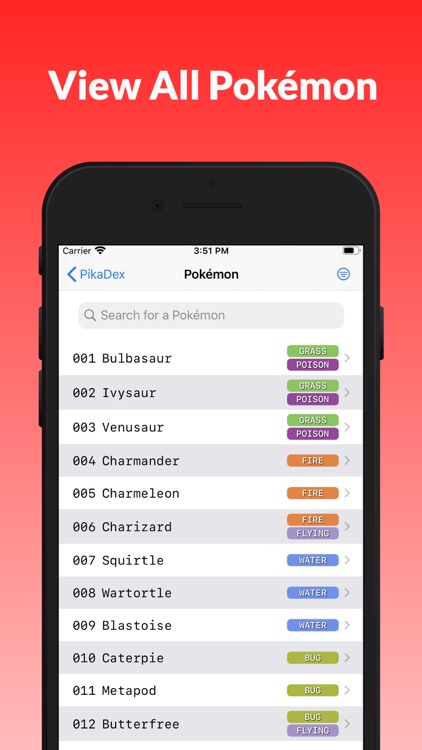 PikaDex - Dex for every game!
