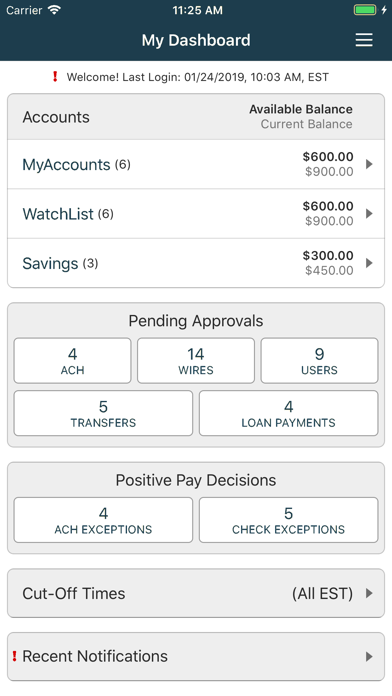 First American Treasury Mgmt Screenshot