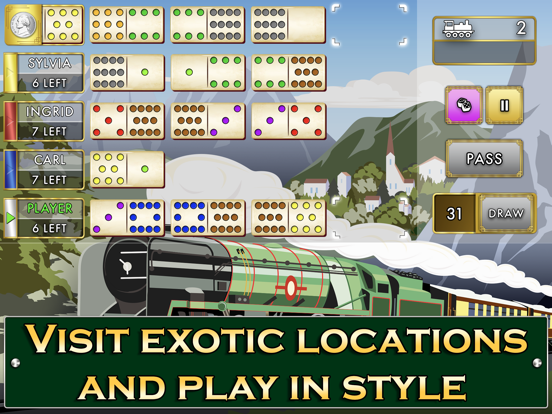 Orient Express Dominoes iPad app afbeelding 2