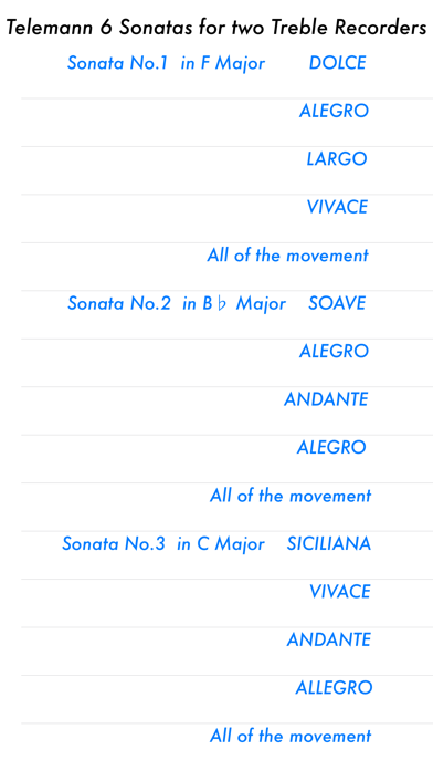 Screenshot #1 pour Telemann 6 Sonatas (1-3)