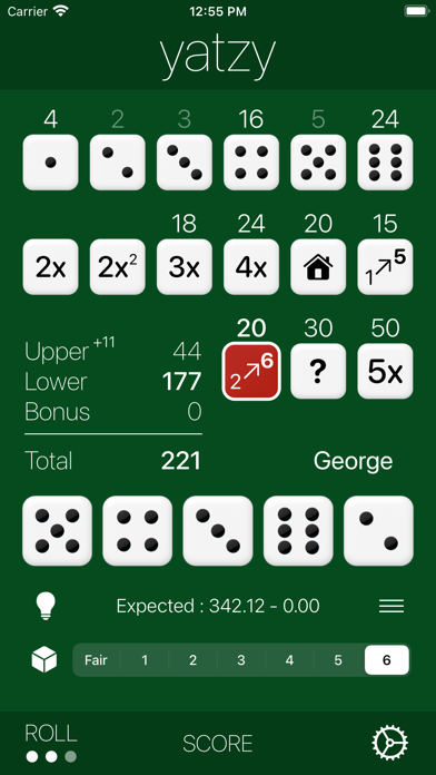 Yatzy Solitaire Screenshot