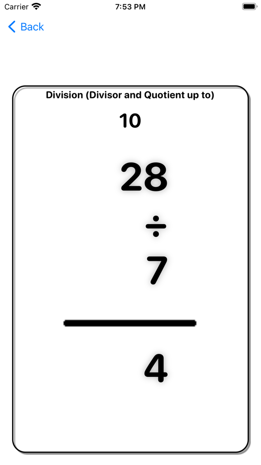 #9. Math Practice Flash Cards (iOS) 由: Easy Simple Smart