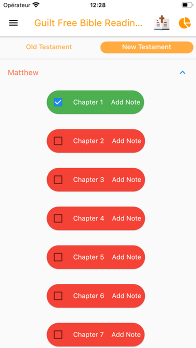Guilt Free Bible Reading Plan Screenshot