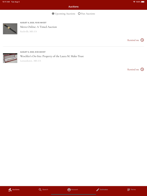 Screenshot #4 pour Weschler's Live Bidding