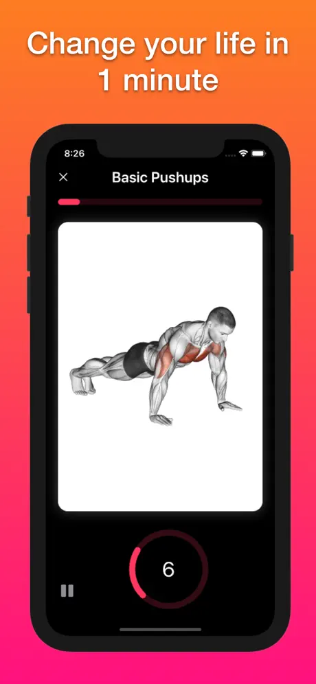 App screenshot for 1 Minute Fitness