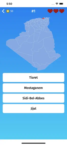 Game screenshot Algeria (DZA) : Provinces Quiz apk