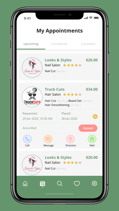 Quick-Booking Screenshot