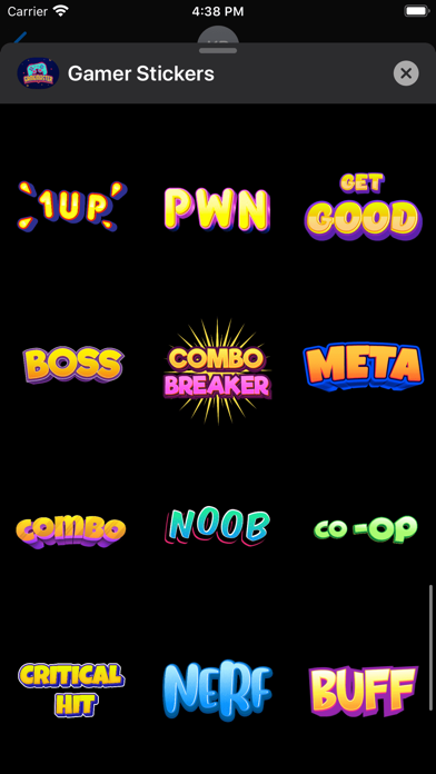 Gamer OP Stickers Screenshot