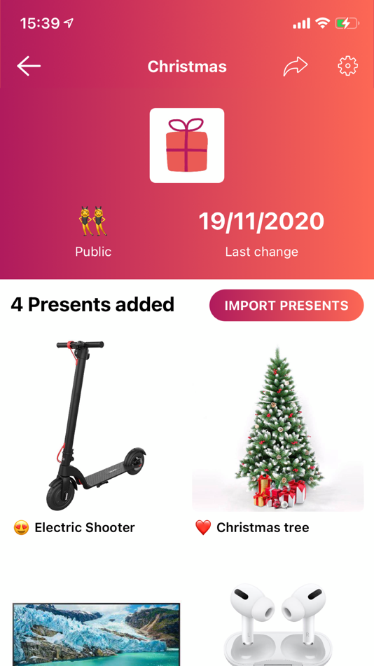 #2. Present4me (iOS) Podle: AYES s.r.l.