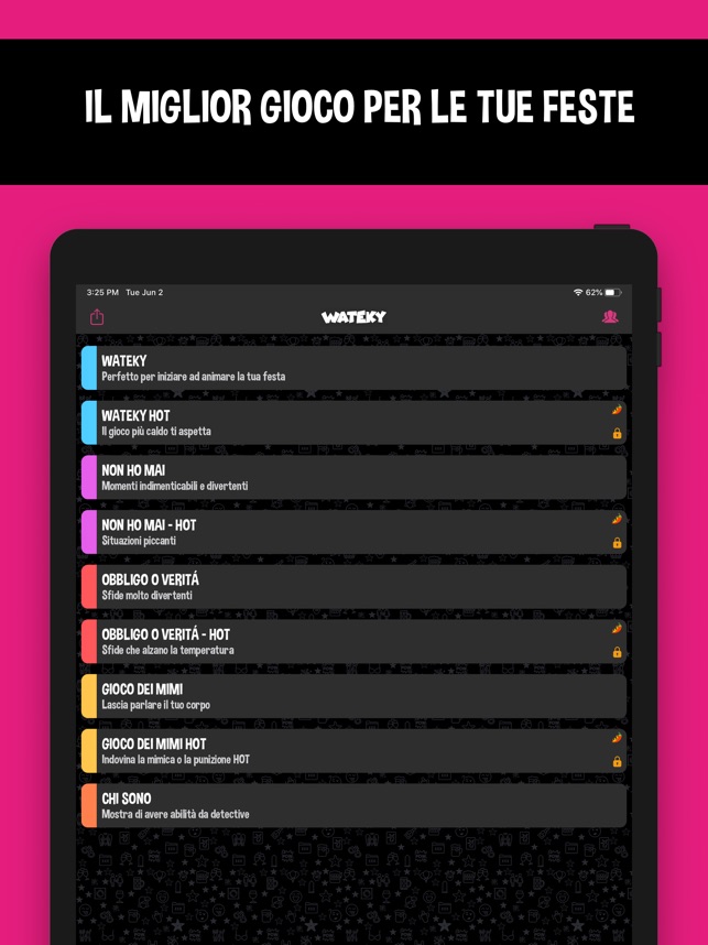 Wateky Giochi Feste Su App Store