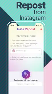 easy insta repost photo video iphone screenshot 2