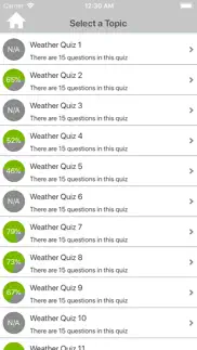 the weather quizzes iphone screenshot 2