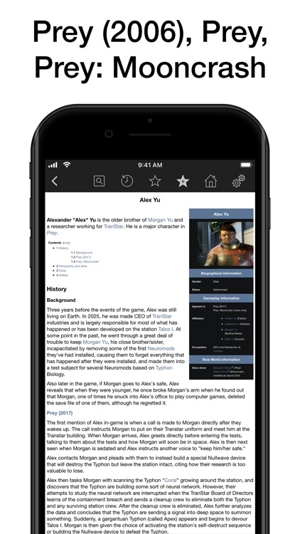 Pocket Wiki for Prey