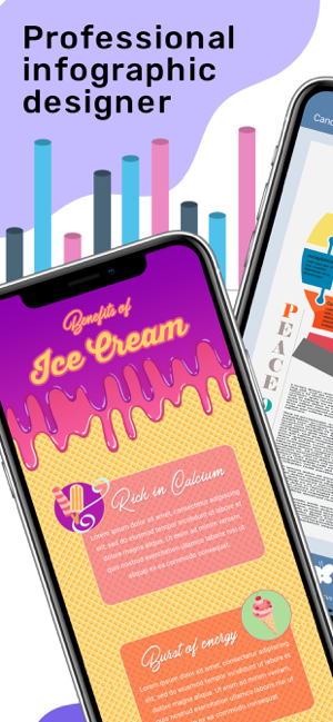 Ảnh chụp màn hình của InfoGraphic và Poster Creator