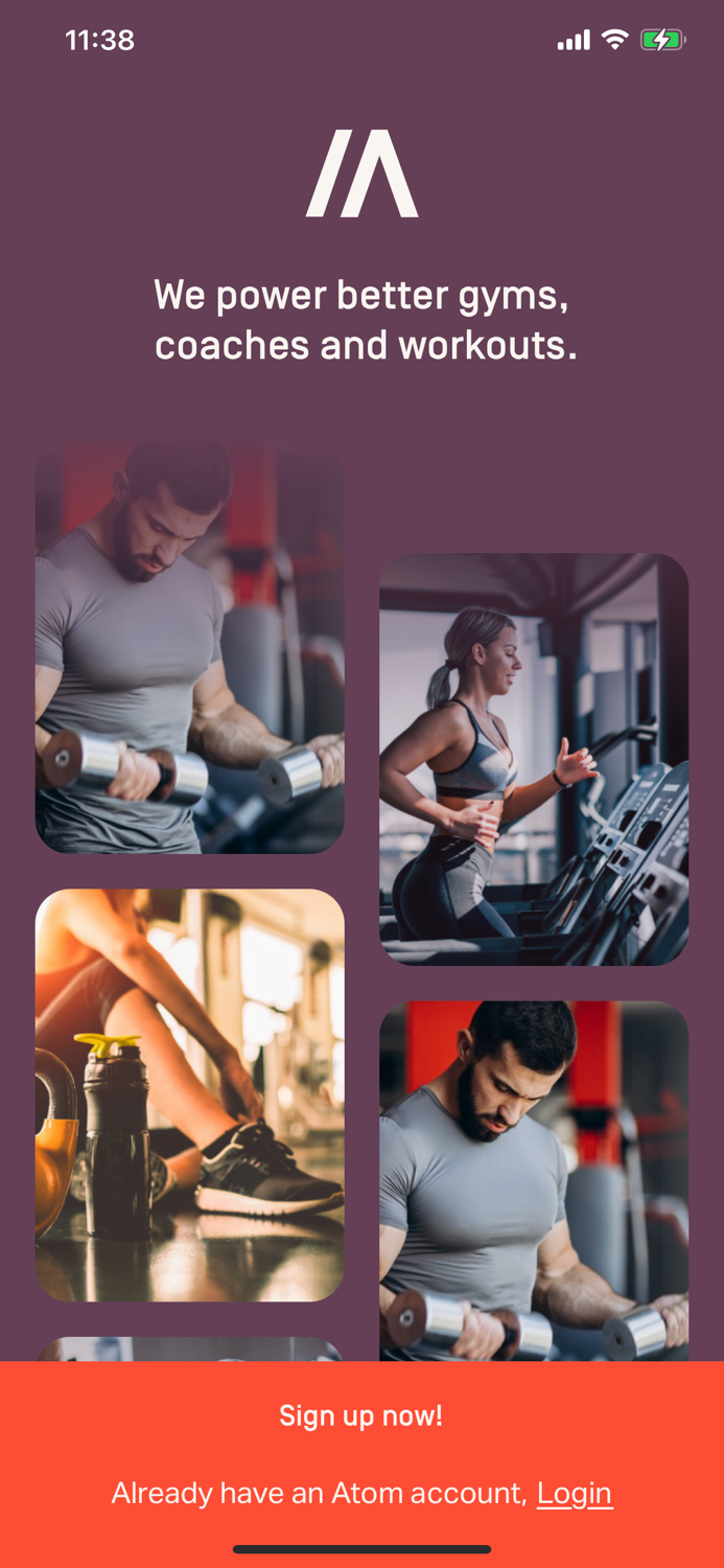 Atom Admin for Gyms and Trainers