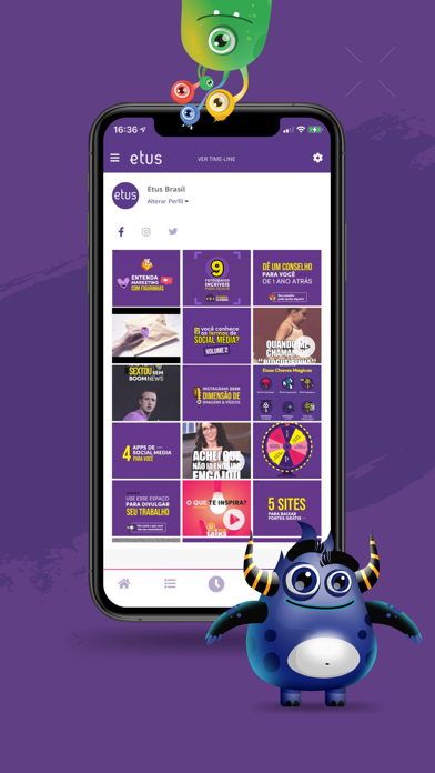Etus - Gestão de redes sociais Screenshot