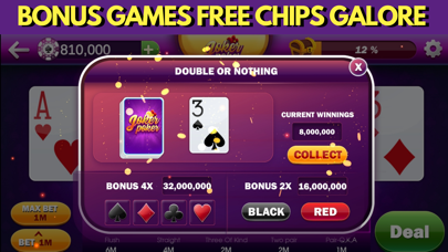 Video Poker Bonus Games Screenshot