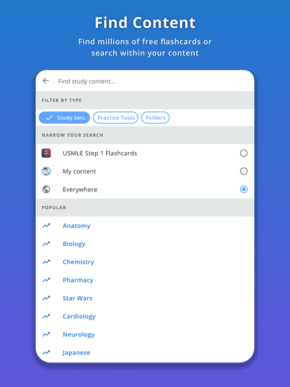 Memorang: Flashcards & Quizzes iPad screenshot 6 - Education app