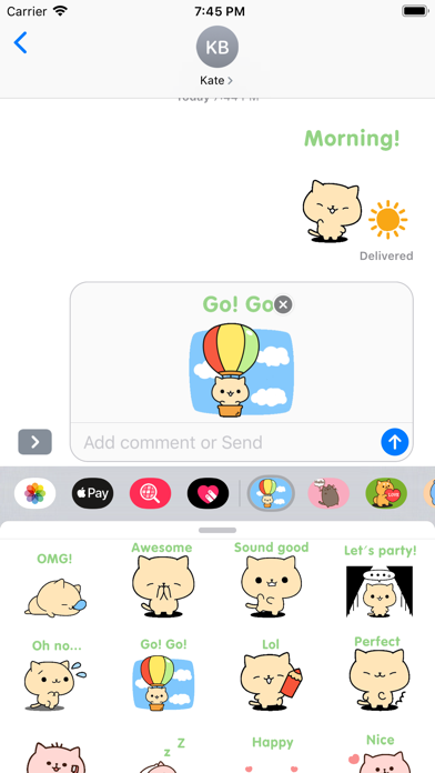 Cute Kitten Stickers Pack Screenshot