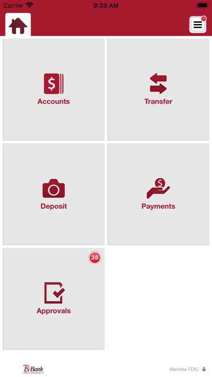 TS Bank Mobile Cash Management