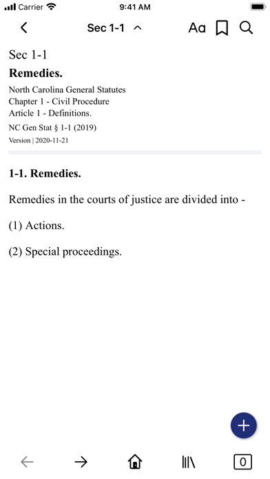 Screenshot #2 pour North Carolina General Statute