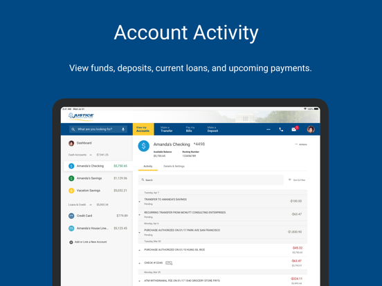 Justice Federal Mobile iPad screenshot 6 - Finance app