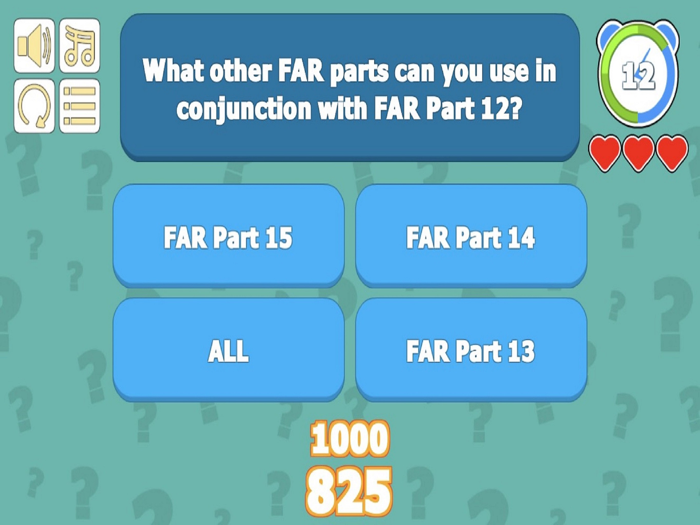 FAR-OUT Quiz 12