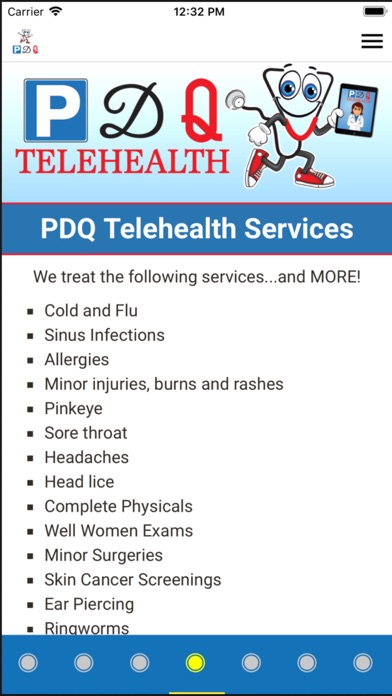 PDQ Telehealth Screenshot