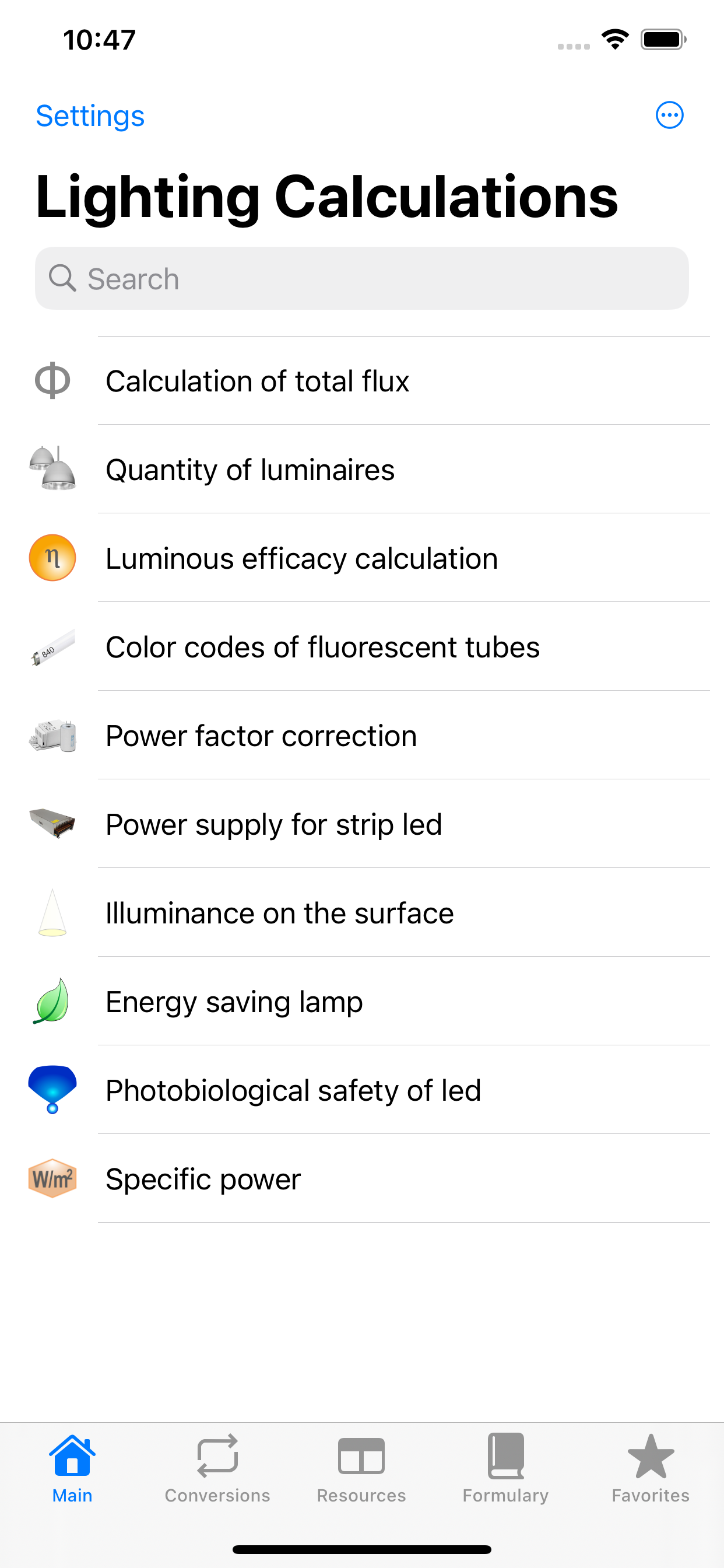 Lighting Calculations