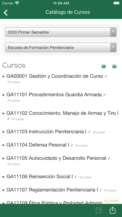 Ucampus Gendarmería Screenshot