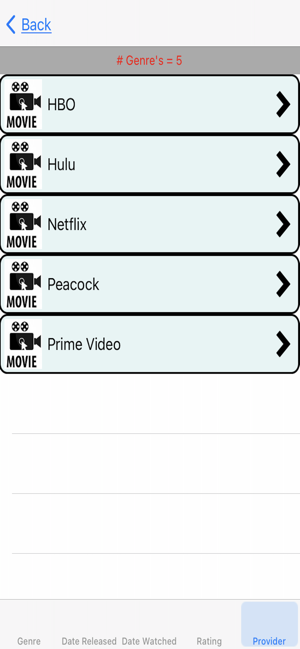 ‎Movies I Have Watched Screenshot