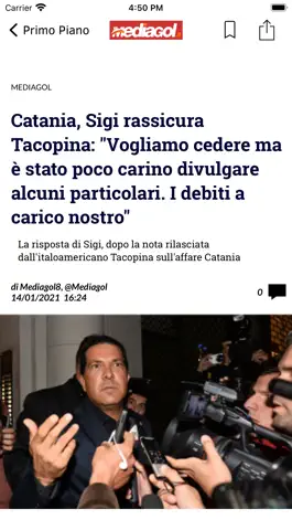 Game screenshot Mediagol Palermo News hack