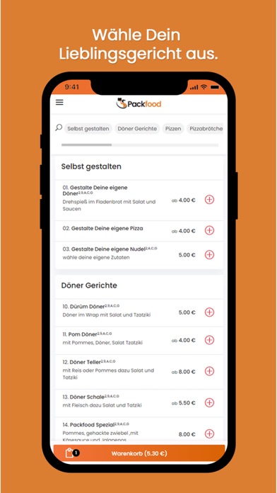 Packfood Screenshot