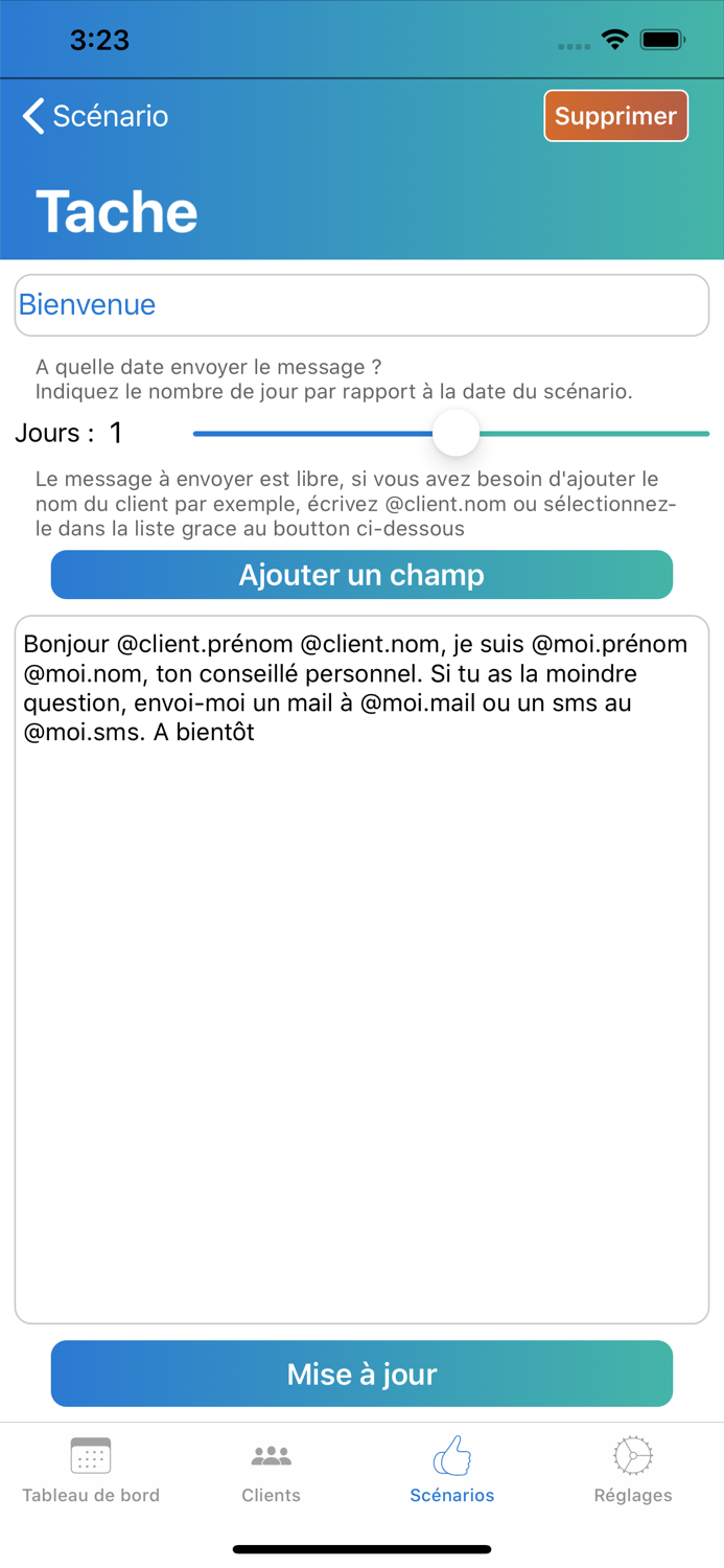 YiiP - Le suivi client