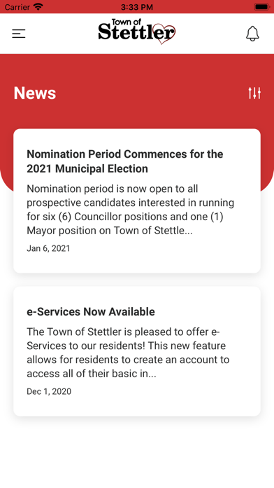 Town of Stettler App Screenshot