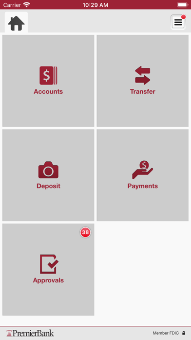 PremierBank Business Mobile Screenshot