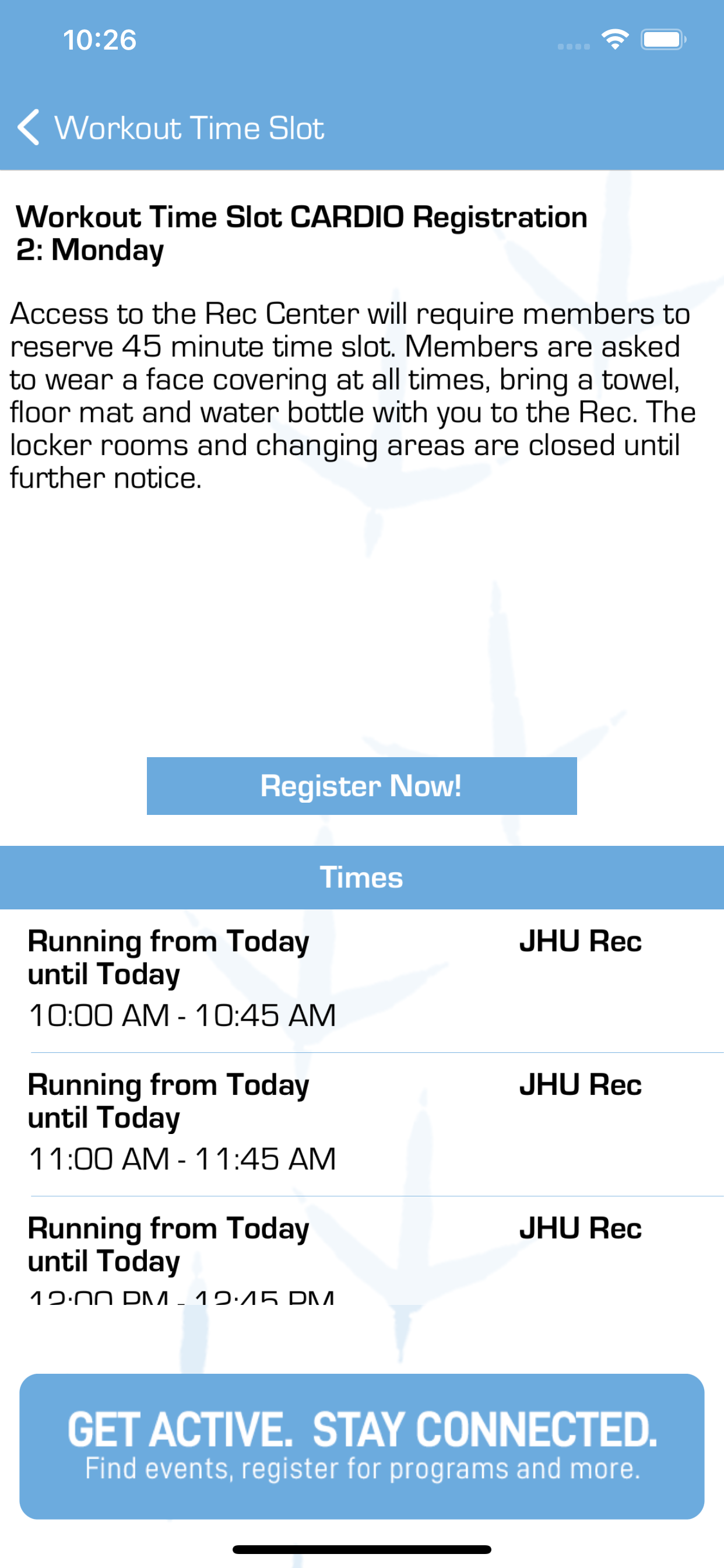 Johns Hopkins Rec