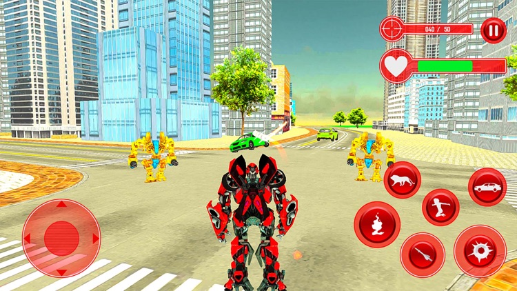 Lion Robot Transform Attack screenshot-3
