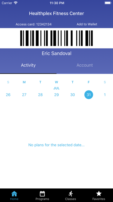 Healthplex Fitness Center Screenshot