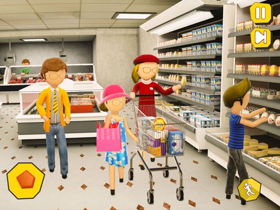 Screenshot #4 pour Shopping Mall-stickman famille