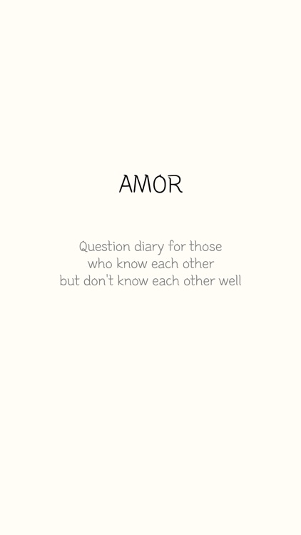 Amor-Shared Question Diary screenshot-4