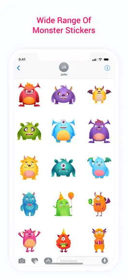 Game screenshot Little Monster Stickers Pack mod apk