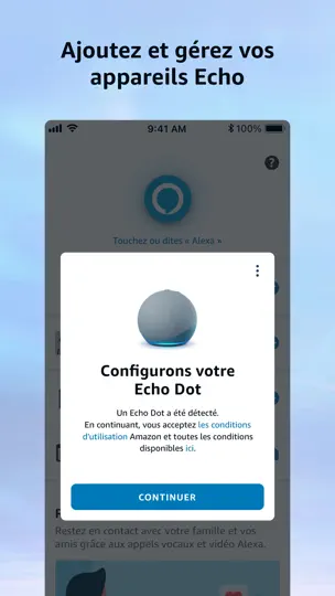 Capture d'écran de Amazon Alexa sur iPhone 2