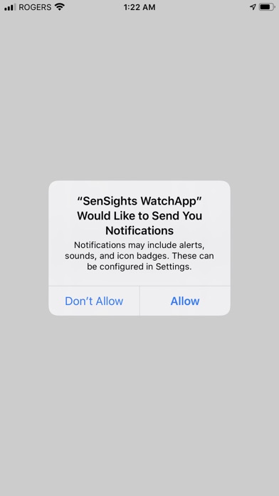 Sensights WatchApp Screenshot
