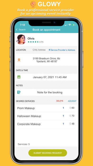 Glowy: Book Beauty Services Screenshot