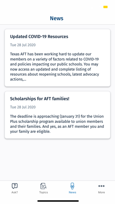 Ask Texas AFT screenshot 4